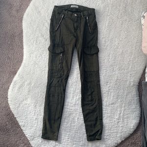 ZARA army green cargo pants